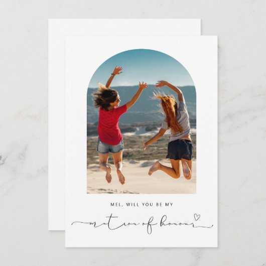 Arch frame sera-tu mon matron carte d'honneur (Devant / Derrière)