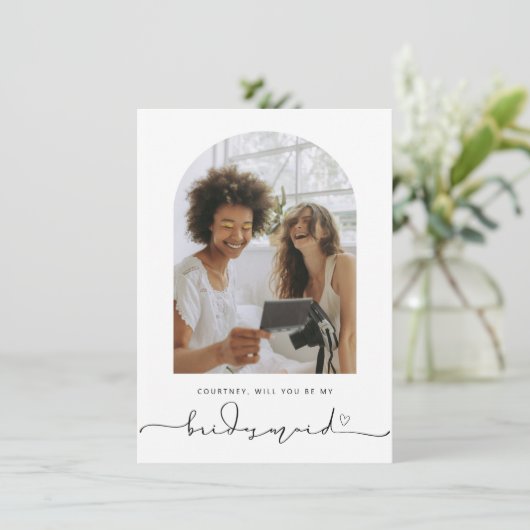 Arch Frame Seras-tu ma carte de proposition de dem (Debout devant)