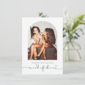 Arch frame tu seras ma bonne carte d'honneur (Debout devant)