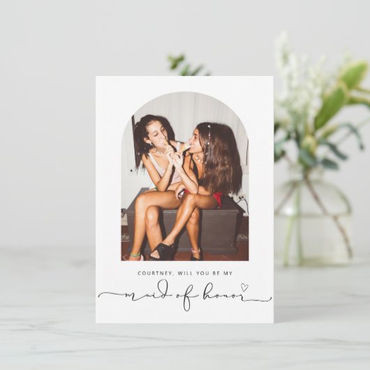 Arch frame tu seras ma bonne carte d'honneur (Debout devant)