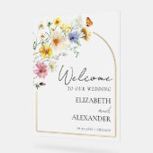 Arch Gold fleur sauvage Affiche de bienvenue en ac (Angle)