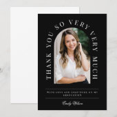 Arch Graduation Carte de remerciements photo verti (Devant / Derrière)