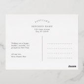 Arch Greeting FOIL Bonne Lunaire Carte Postale du  (Verso)