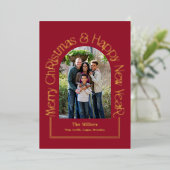 Arch Greeting VÉRITABLE FOIL Carte de Noël (Debout devant)