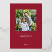 Arch Greeting VÉRITABLE FOIL Carte de Noël (Verso)