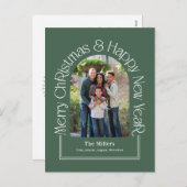 Arch Grey Carte postale Carte de voeux de Noël mod (Devant / Derrière)