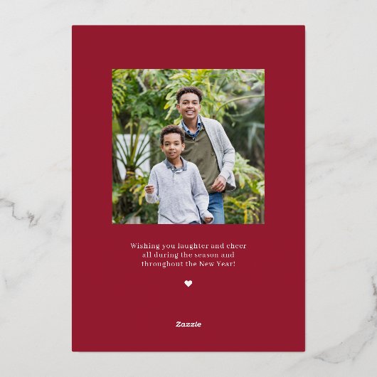 Arch Groet REAL FOLIE Kerstmis Vakantie Kaart (Achterkant)