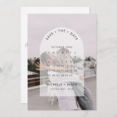 Arch kalender foto Save the Date uitnodiging (Voorkant / Achterkant)