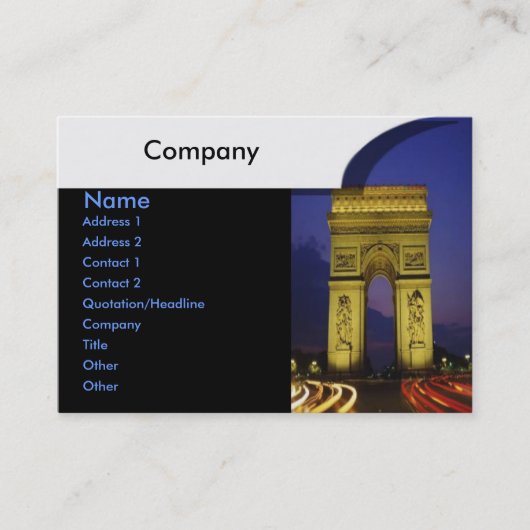 Arch Le Carte de visite du triomphe (Devant)