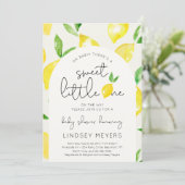 Arch Lemon Baby shower Invitation Kaart (Staand voorkant)