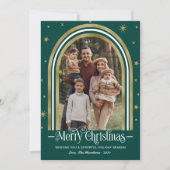 Arch Lijst Kerstmis Kaart Foto (Voorkant)