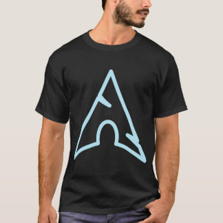 Arch Linux Light Logo Open Source-besturingssystee T-shirt