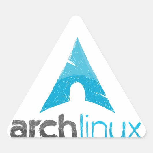 Arch Linux Logo Driehoek Sticker (Voorkant)