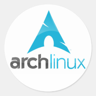 arch linux logo ronde sticker