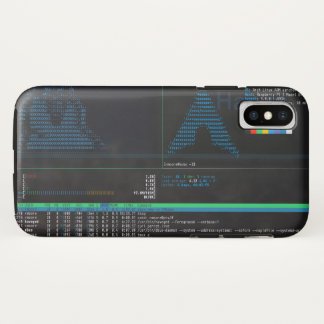 Arch Linux op RPi/tmux/htop/parrot iPhone Case