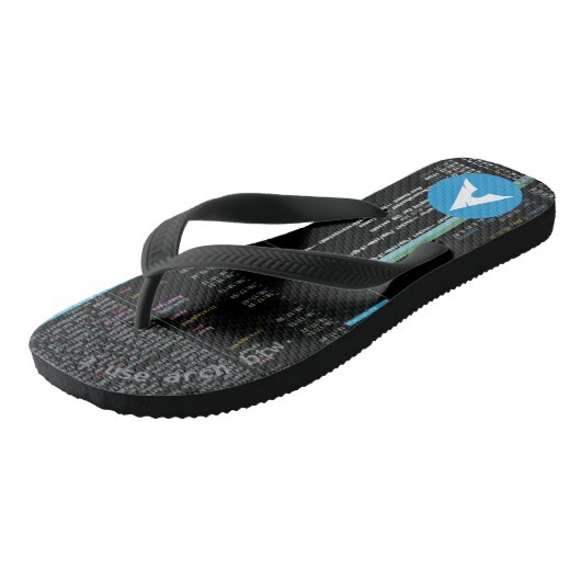 Arch Linux-terminal Teenslippers (Schuin)