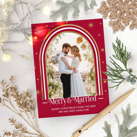 Arch Marié & Joyeux Faire-part Mariage de vacances