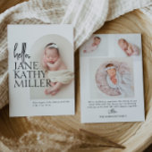 Arch minimal moderne Faire-part de naissance photo