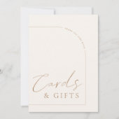 Arch Modern Calligraphy Kaarten & Gifts Wedding Si (Voorkant)