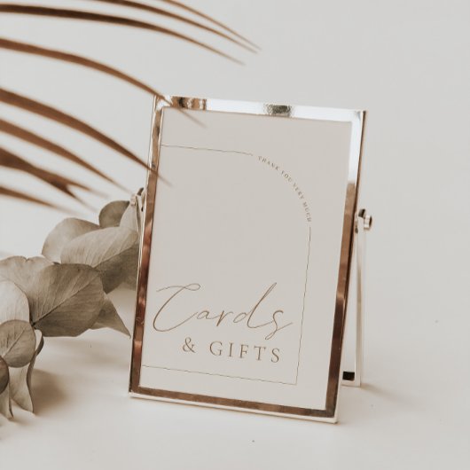 Arch Modern Calligraphy Kaarten & Gifts Wedding Si