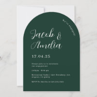 Arch Modern Green Emerald Engagement Party
