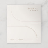 Arch Modern Minimalist Boho Wedding Guest (Buitenkant ongevouwen)