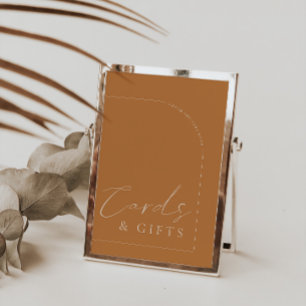 Arch Modern Terracotta Kaarten & Gifts Wedding Sig