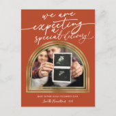 Arch moderne Noël Grossesse Faire-part (Devant)