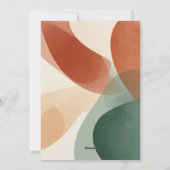 Arch moderne Terracotta Sage Couples Invitation do (Dos)