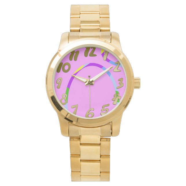 Arch op roze eWatch Horloge (Voorkant)