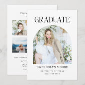 Arch Photo Afstuderen Announcement Kaart Party (Voorkant / Achterkant)