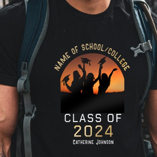 Arch Photo Afstuderen Klasse van 2024 Aangepaste n T-shirt
