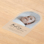 Arch Photo Baptism Invitation (Poser)