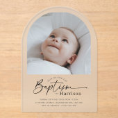 Arch Photo Baptism Invitation (Recto)