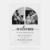 Arch Photo Black Wedding Welcome (Recto)