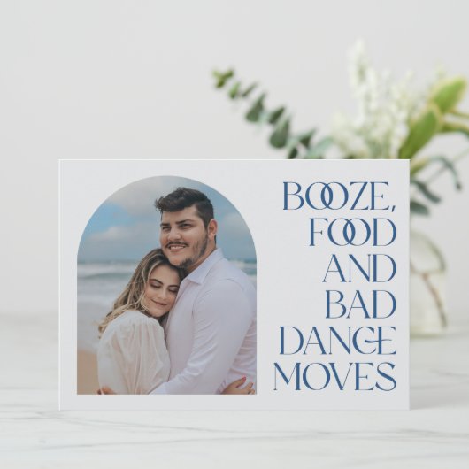 Arch Photo Booze Bad Dance Moves Grappig Save The Date (Staand voorkant)