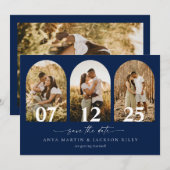 Arch Photo Enregistrer La Date Faire-part Carte Ma (Devant / Derrière)