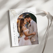 Arch Photo Floral Save the Date Uitnodiging