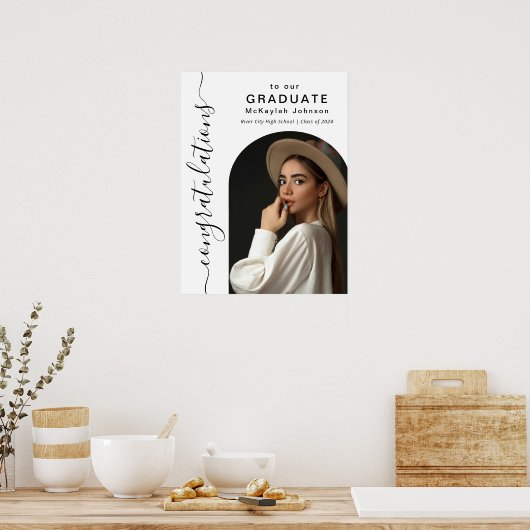Arch Photo Gefeliciteerd met onze Afstuderen Poster (Keuken)