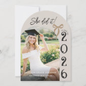 Arch Photo Graduation Party Invitation (Devant)