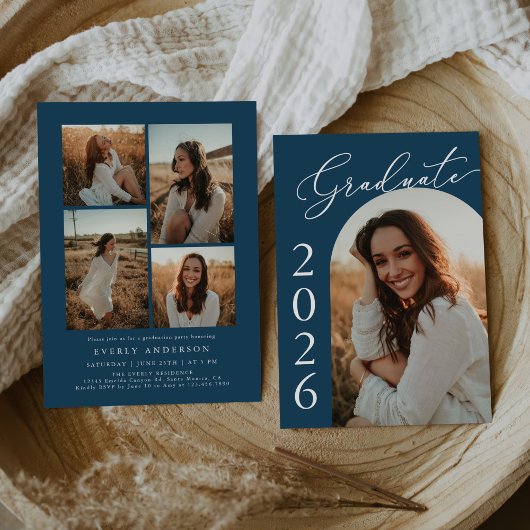 Arch Photo Graduation Party Invitation Faire-part