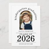 Arch Photo Kindergarten Afstuderen 2025 Aankondiging (Voorkant / Achterkant)