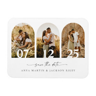 Arch Photo Save the Date Wedding Kaart Notice Magneet