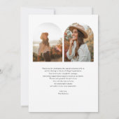 Arch Photo Script with Heart Graduation Bedankkaart (Achterkant)