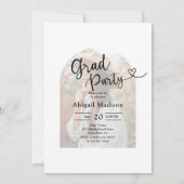 Arch Photo Script with Heart Graduation Party Kaart (Achterkant)