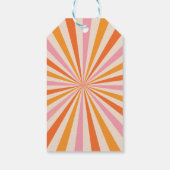 Arch Retro Hier komt het Son Baby shower Cadeaulabel (Achterkant)