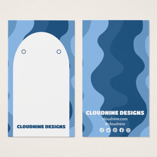 Arch Retro Vagues Elevant Collier Bijoux Display (Devant & derrière)