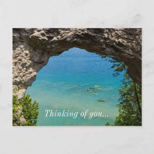Arch Rock Canoeing Briefkaart (Voorkant)