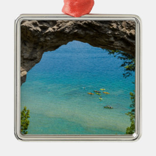 Arch Rock Canoeing Metalen Ornament