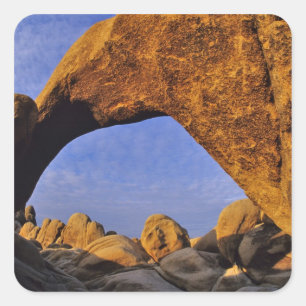 Arch Rock in Joshua Tree National Park in Vierkante Sticker